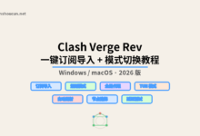 Clash Verge Rev Windows/macOS 一键订阅导入 + 模式切换教程(2026)-新手村